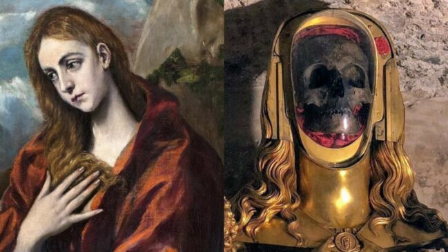 O crânio, considerado uma relíquia preciosa, permanece em uma caixa lacrada na Igreja de Saint-Maximin-la-Sainte-Baume