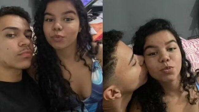 A jovem Ana Carolina Pereira de Santana, de 18 anos, morta a facadas pelo namorado, Lucas Alves Pereira, que está foragido