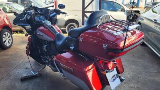 Entre as opções, os consumidores poderão adquirir um modelo da marca Harley-Davidson: uma Touring Fltru 2018/2019, com tabela Fipe de R$ 99.000