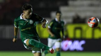 Maurício abriu o placar para o Palmeiras no Limeirão