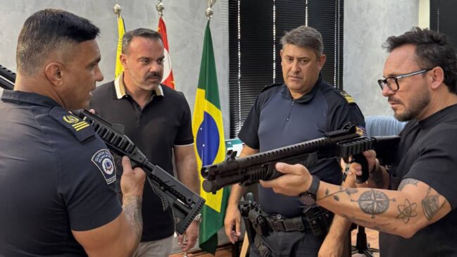 Nova viatura e o armamento são destinados ao reforço das ações da GCM no combate à criminalidade e na prevenção à violência