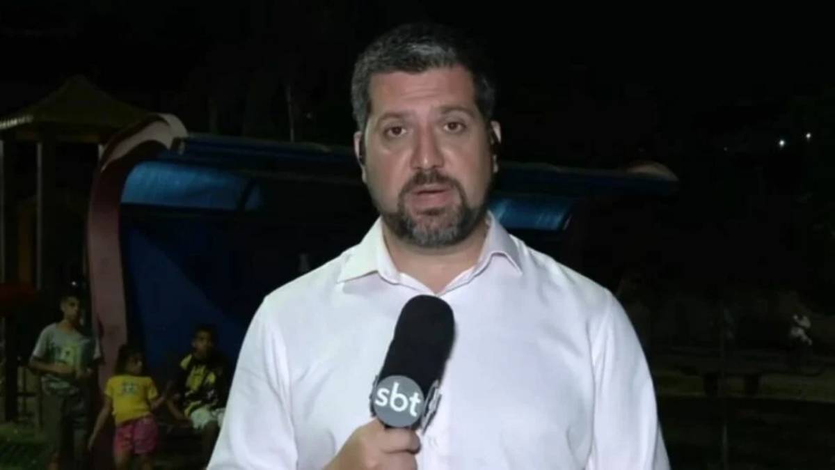 Rafael Batalha (foto) é repórter do SBT e participa diariamente do programa Tá Na Hora, comandando por Datena