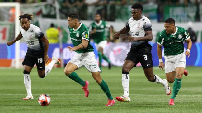 Confronto entre Palmeiras e Corinthians é o mais disputado do Brasil