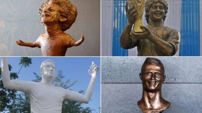 Veja as esculturas mais engraçadas feita para jogadores