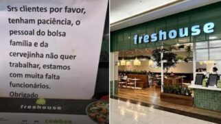 Mensagem repercutiu no Instagram e no Twitter, gerando uma enxurrada de críticas ao estabelecimento