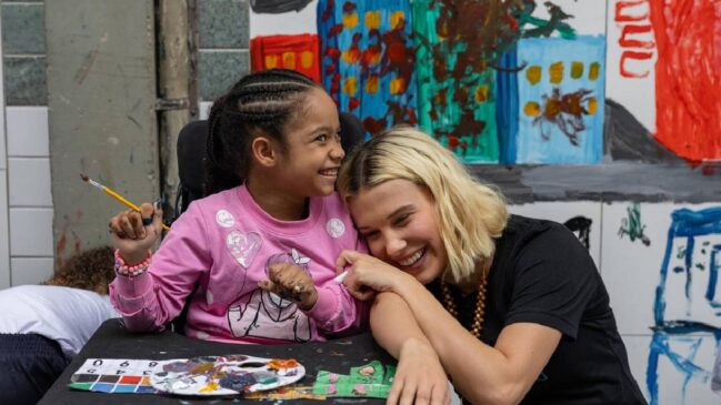 Ação faz parte do UNICEF, no qual a atriz é embaixadora