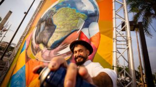 Kobra é conhecido mundialmente por seus murais gigantes