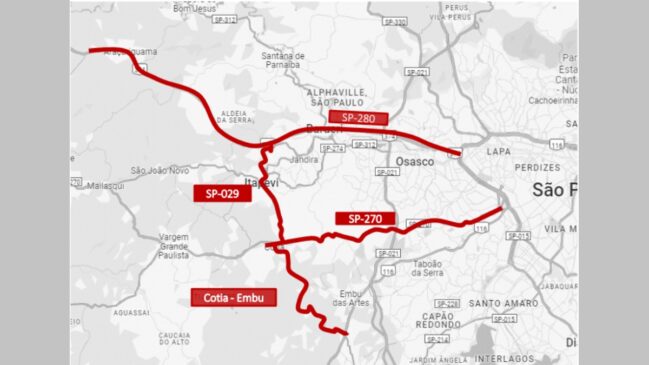 Projeto irá conectar as rodovias Régis Bittencourt, Raposo Tavares e Castelo Branco