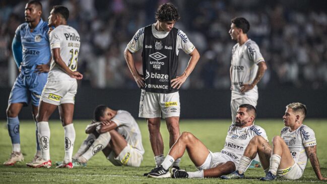 O Santos foi rebaixado pela primeira vez em 2023
