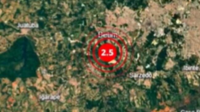 Um tremor de terra foi registrado cidade de Betim, na Região Metropolitana de Belo Horizonte, em Minas Gerais, na tarde deste sábado (22/3)