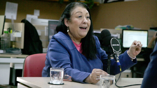 Angelina Basílio, presidente da Rosas de Ouro, durante entrevista exclusiva à Gazeta