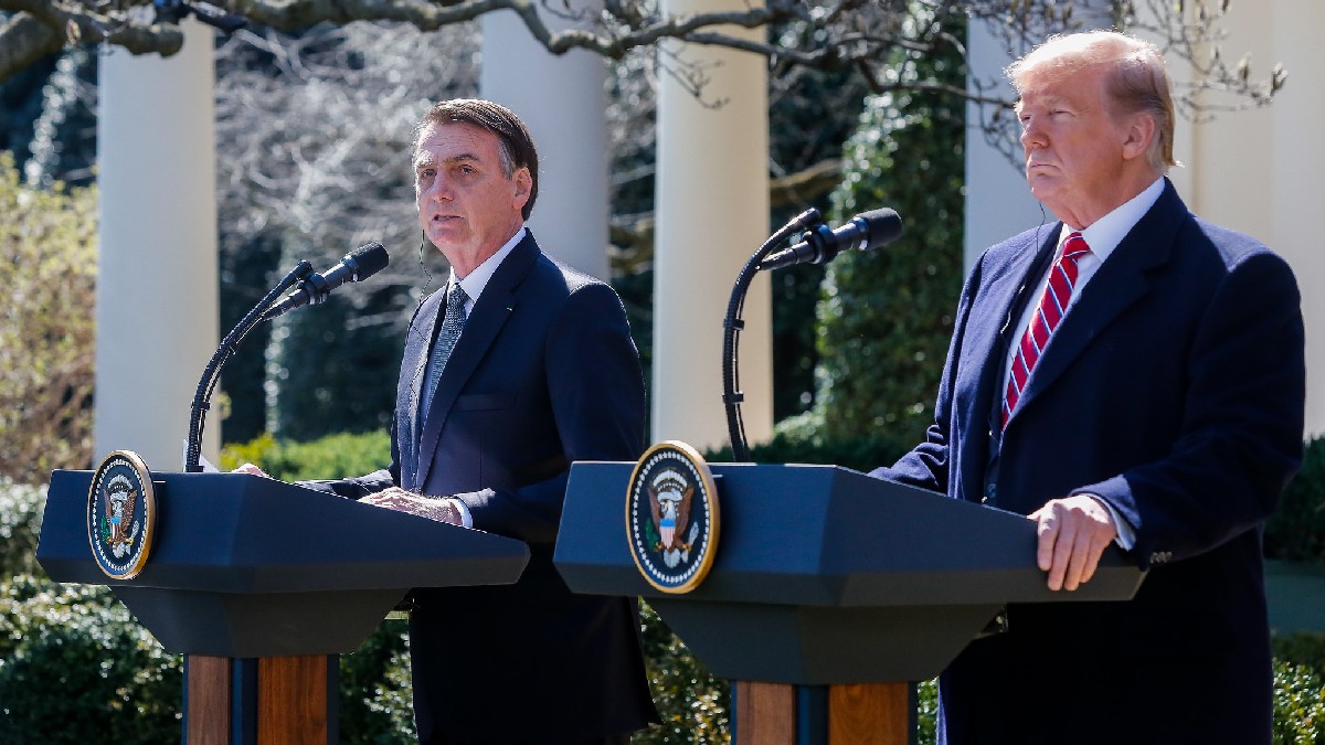O ex-presidente Bolsonaro tem ideais alinhados aos de Trump (Foto: Isac Nóbrega/PR/Flickr Palácio do Planalto)