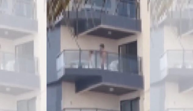 Casal fez sexo em varanda visível aos pedestres em Praia Grande