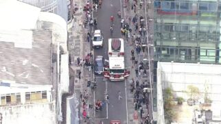 Corpo de Bombeiros enviou nove viaturas ao local