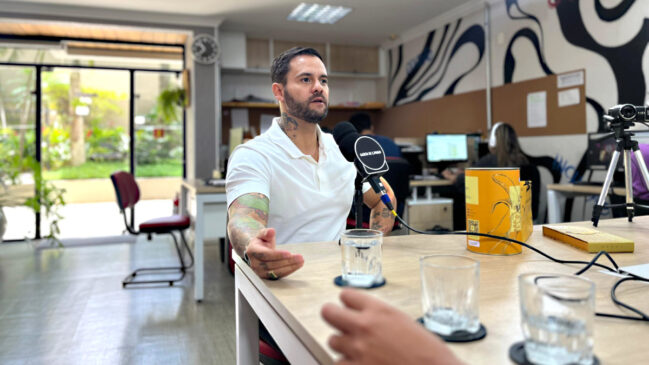 Diego Lozano durante entrevista exclusiva à Gazeta, em Moema, na zona sul de São Paulo
