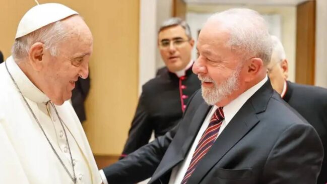 Lula encontrou o papa em junho do ano passado, durante uma visita de Lula à Itália