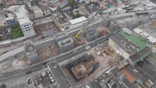 Construção da estação Boa Esperança faz parte do projeto de expansão da Linha-15