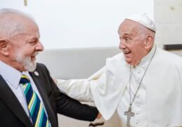 Lula se encontrou com o Papa Francisco na Itália em 2024
