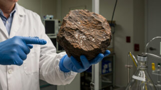 O meteorito de 320 gramas apelidado de