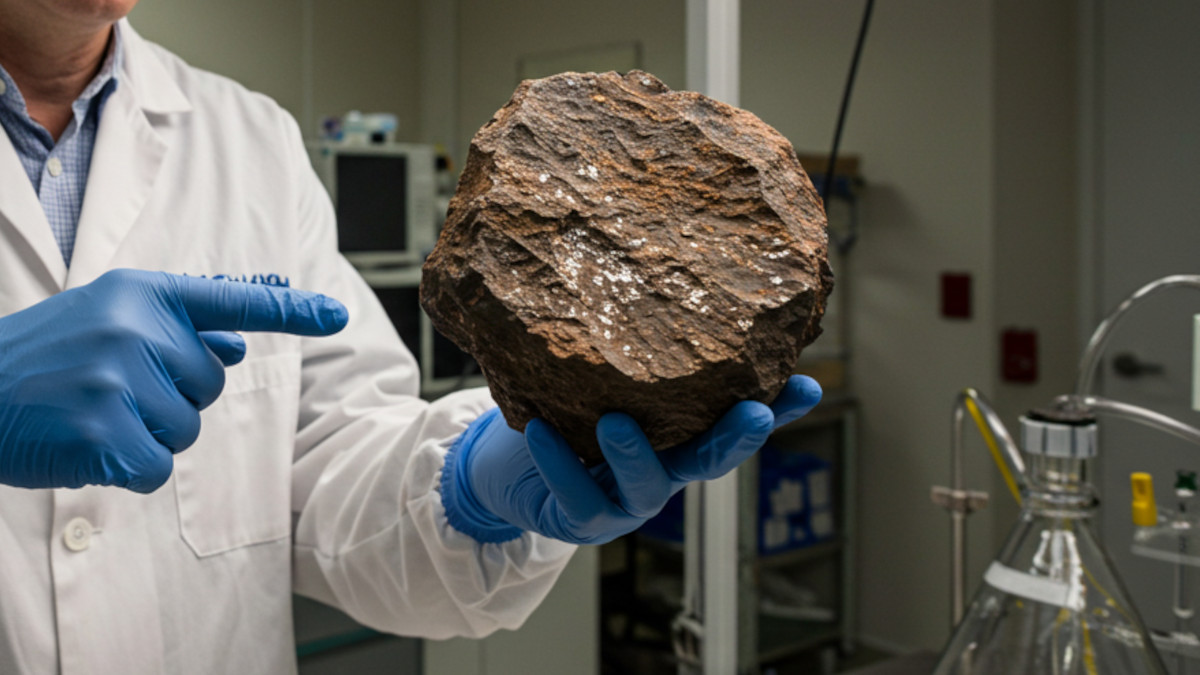 O meteorito de 320 gramas apelidado de