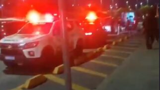 Duas viaturas do Corpo de Bombeiros foram acionadas para a ocorrência