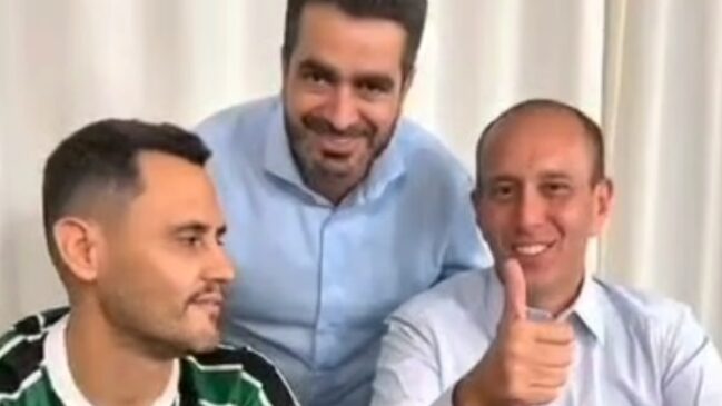 Cleitinho, Avalanche e Manga durante vídeo gravado entre os três