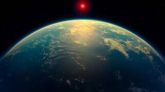 Ilustração do planeta K2-18b