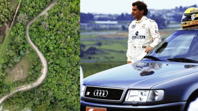 O trecho em Ribeirão Pires é uma estrada de terra. Ela possui características muito semelhantes ao formato original de Interlagos. 