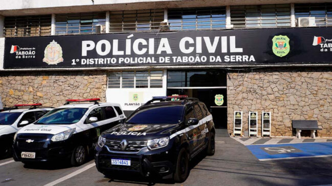 Polícia Civil do 1ºDP investiga caso de carro roubado em Taboão da Serra, na região sudoeste da Grande São Paulo