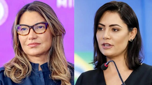 Janja e Michelle Bolsonaro foram alvo de pesquisa na última semana