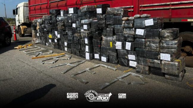 Condutor paraguaio confessou transportar a droga