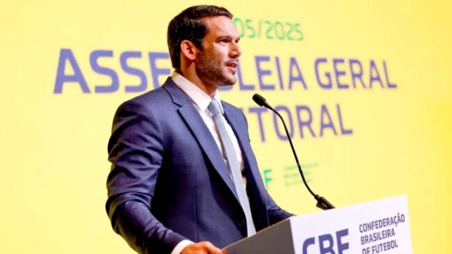 Samir Xaud foi eleito presidente da CBF no último domingo