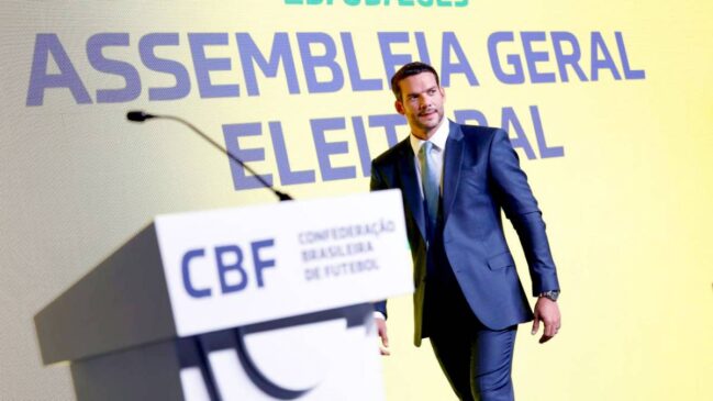 Samir Xaud foi eleito presidente da CBF em maio de 2025