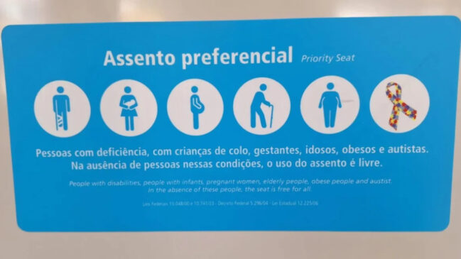 Documento define que qualquer pessoa com tratamento em andamento deverá ter o direito de ocupar um assento preferencial