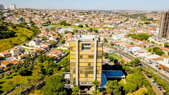 Vista aérea de Piracicaba, no interior de São Paulo