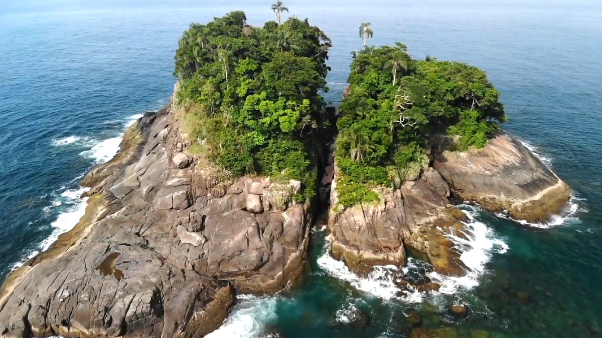 Ilha da Selinha fica no litoral norte de São Paulo