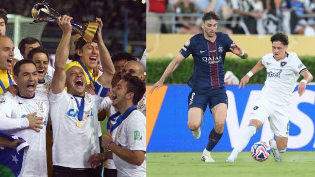 Após 13 anos, um sul-americano volta a conquistar o Mundial de Clubes: em 2012, o Corinthians venceu o Chelsea por 1 a 0 com gol de Guerrero; agora, em 2025, o Botafogo superou o PSG pelo mesmo placar, com gol de Igor Jesus