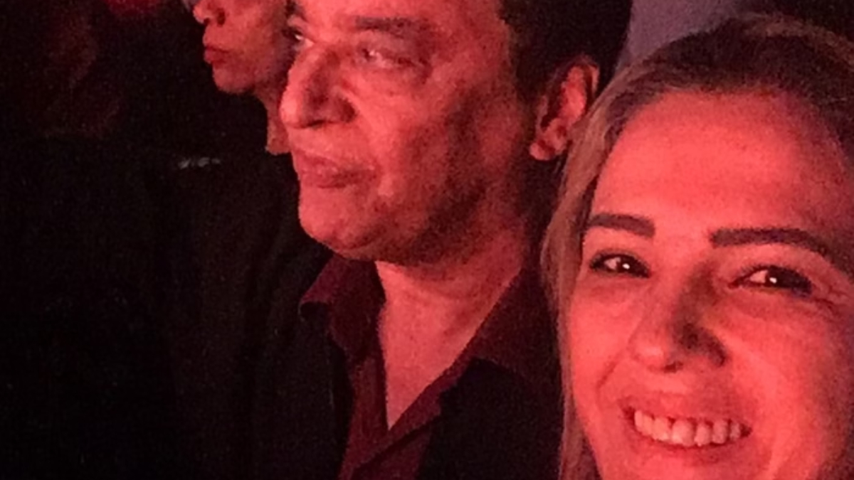Nahim em foto ao lado da viúva Andreia de Andrade