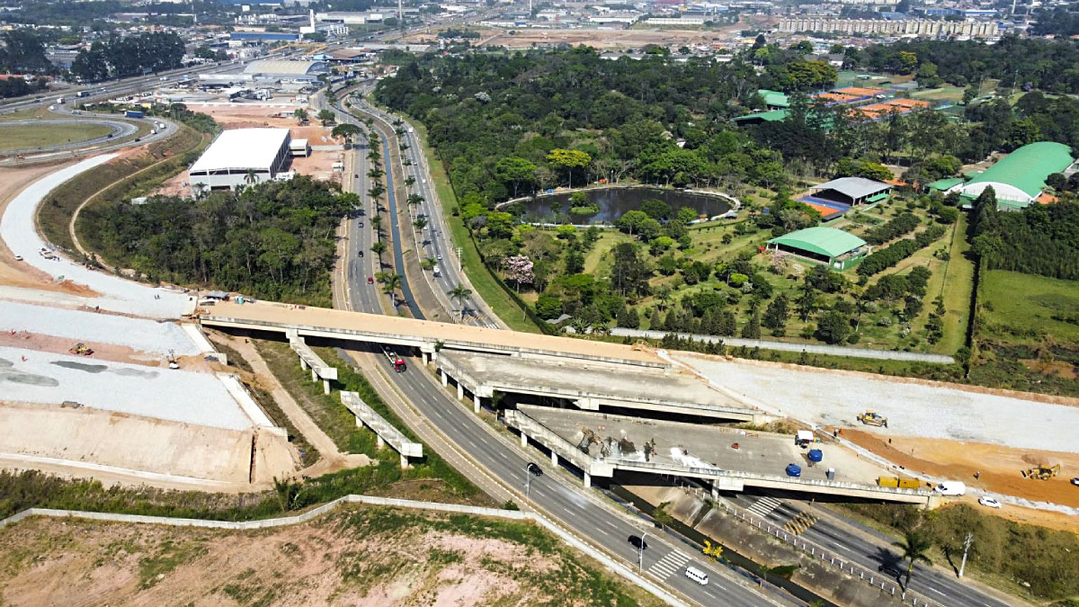 Trecho 1 do Rodoanel Norte tem 24 quilômetros de extensão, entre os quilômetros 129 e 153