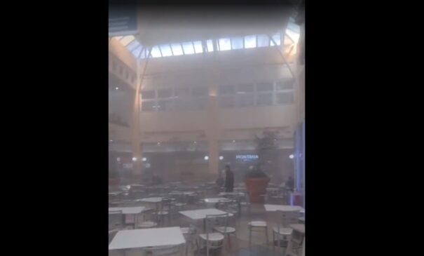 Fumaça tomou praça de alimentação do Osasco Plaza Shopping
