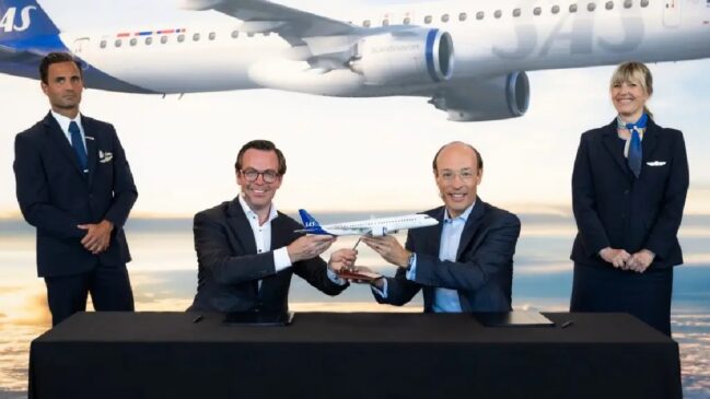 Aviões farão parte da renovação da frota da Scandinavian Airlines