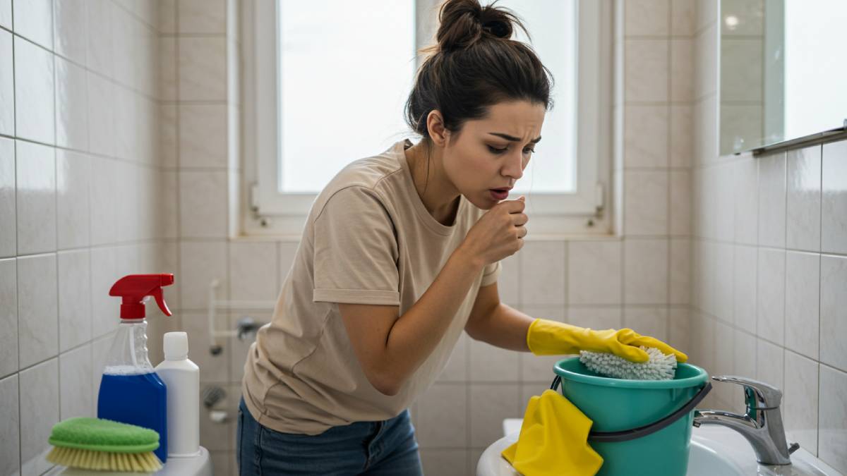 Misturar água sanitária e cloro com outros produtos de limpeza ou com água quente pode causar intoxicação
