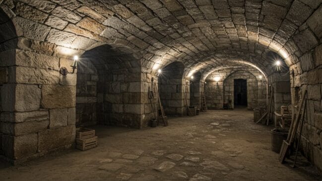 O que parecia só uma abertura no chão revelou um dos maiores centros subterrâneos da história (Fotos: Gerada por IA)