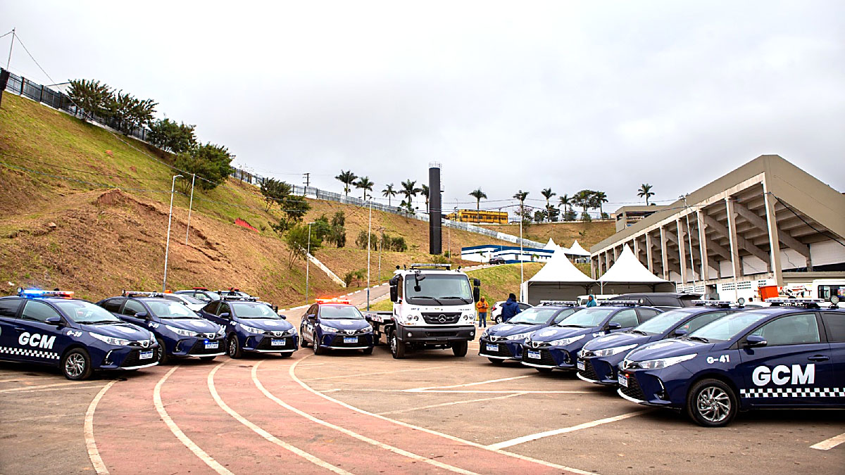 Oito novas viaturas são do modelo Toyota Yaris, ganharam nova plotagem na cor azul-marinho e já estão sendo utilizadas em rondas