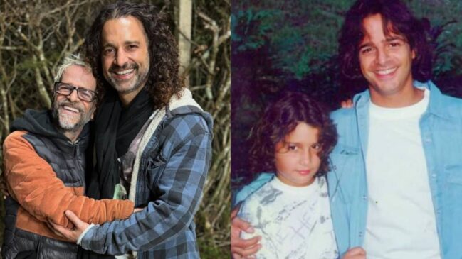 Dupla reproduziu uma foto clássica dos filhos de Otávio Jordão