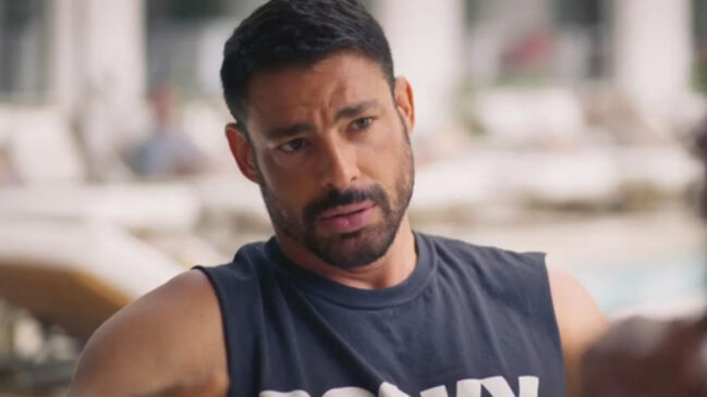 César (Cauã Reymond) nega paternidade, rompe de vez a relação e humilha a vilã