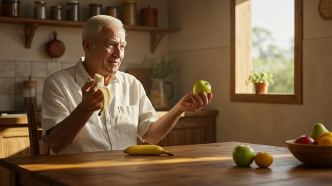 Compare fibras, índice glicêmico e vitaminas para decidir entre maçã e banana no seu dia a dia.