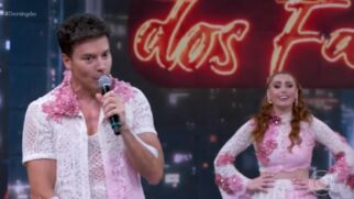 Rodrigo Faro causou alvoroço no 'Domingão com Huck' neste domingo (10/8)