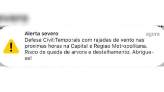 Órgão indica risco de queda de árvore e destelhamento na capital paulista