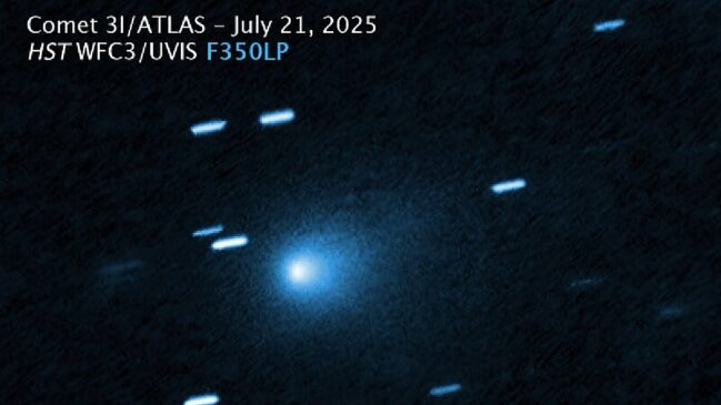 Cometa 3I/ATLAS passará pela Terra a aproximadamente 270 milhões de km de distância